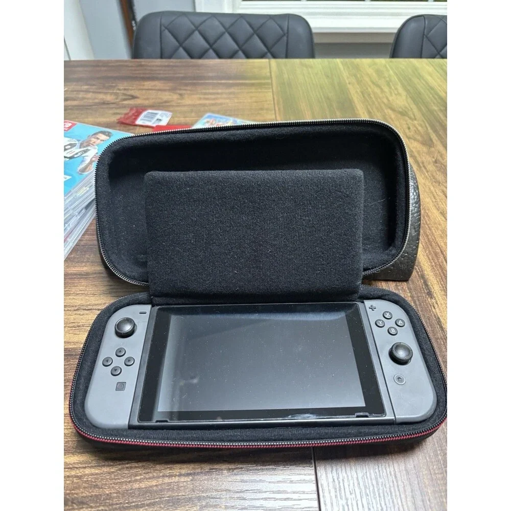 Nintendo Switch 1st Gen Gray BUNDLE -  Dock/Charger/Controller Extension/Case